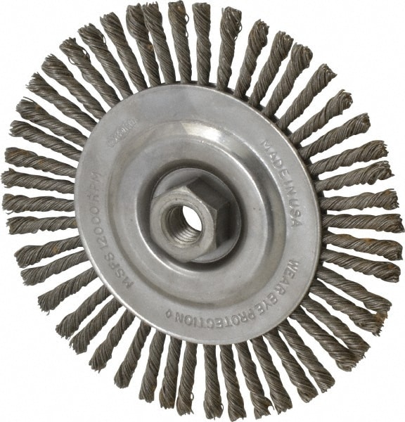 Osborn 2604800 Wheel Brush: 6-1/2" Wheel Dia, Knotted Image