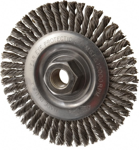 Osborn 2649500 Wheel Brush: 4" Wheel Dia, Knotted Image