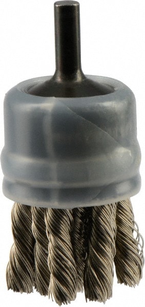 Osborn 3004100 End Brushes: 1" Dia, Stainless Steel, Knotted Wire Image