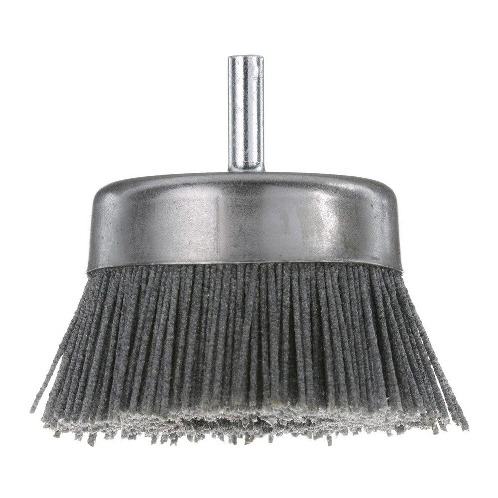 Osborn Cup Brush 21/2" Dia, 0.04" Wire Dia, Silicon Carbide