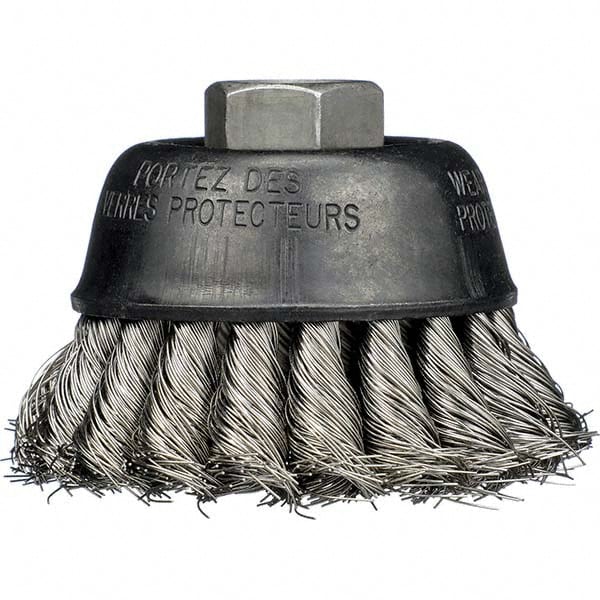 Osborn 3335900 Cup Brush: 2-3/4" Dia, 0.014" Wire Dia, Steel, Knotted Image