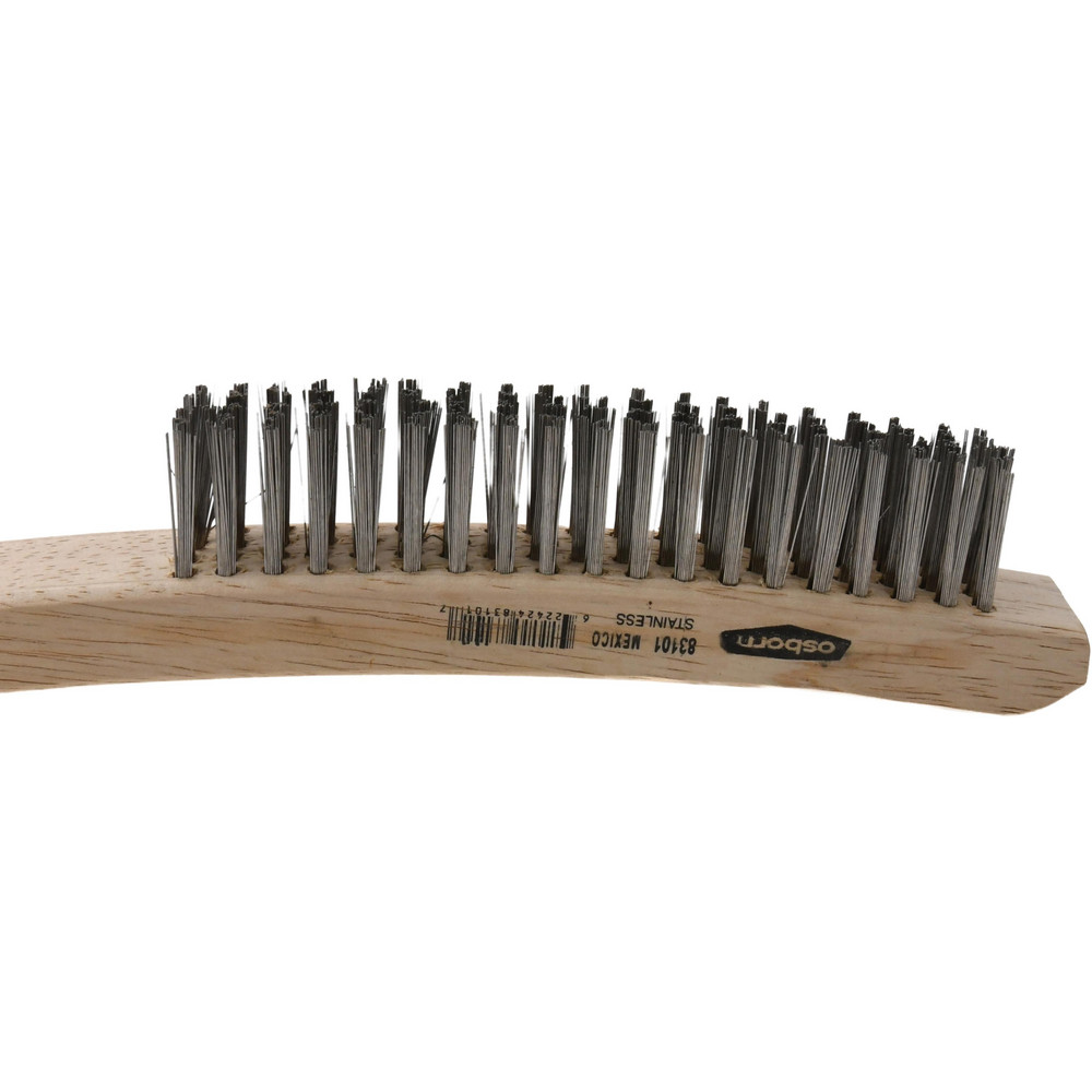 Osborn - Scratch Brush: 4 Row x 19 Column, Stainless Steel | MSC