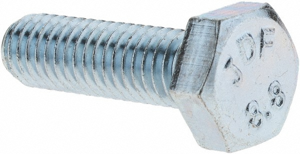 Viti Testa Esagonale M12-1.5 X 50 Mm DIN 961 Classe 10.9 Zincato Giallo