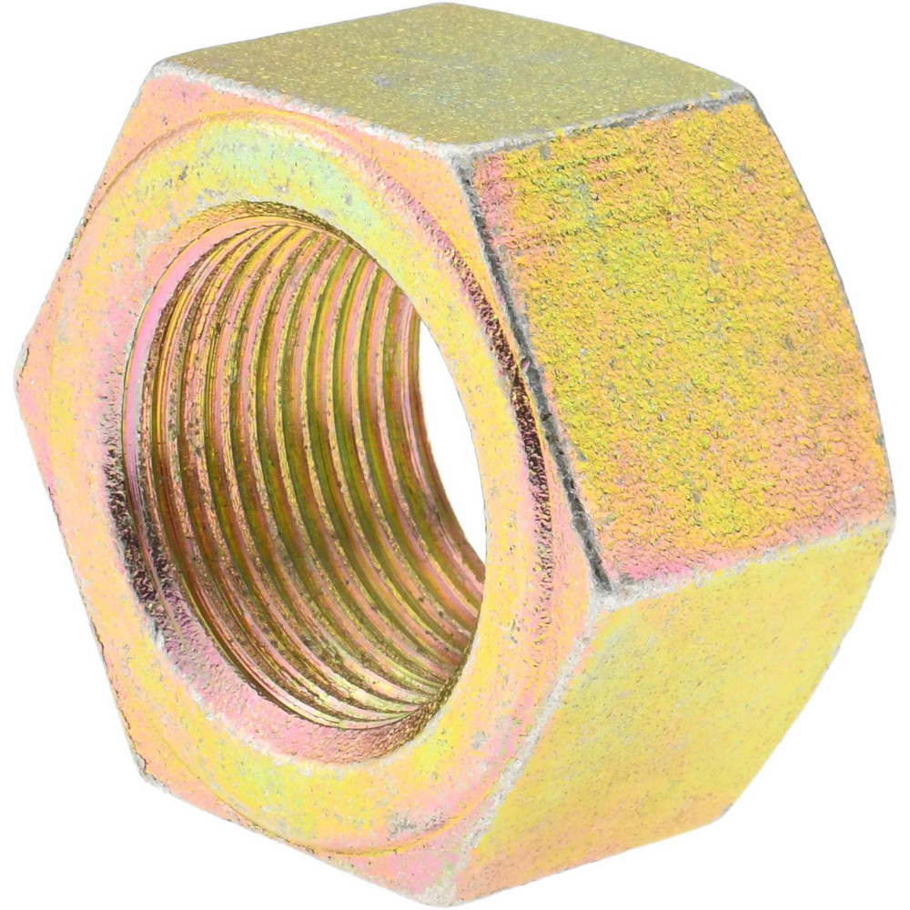 Value Collection - Hex Nut: 1-1/8-12, Grade 8 Steel, Yellow Zinc Value Collection - Hex Nut: 1-1/8-12, Grade 8 Steel, Yellow Zinc