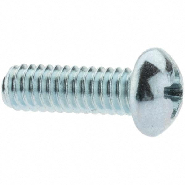 Machine Screw: #8-32 x 1/2", Round Head, Phillips