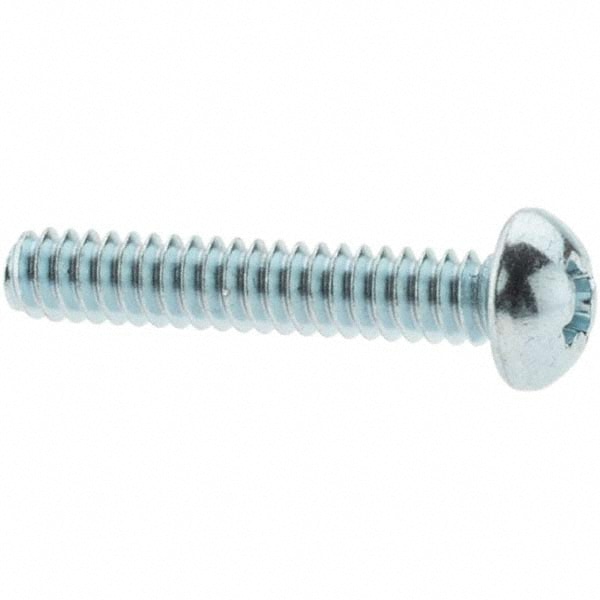 Machine Screw: #6-32 x 3/4" Length Under Head, Round Head, Phillips