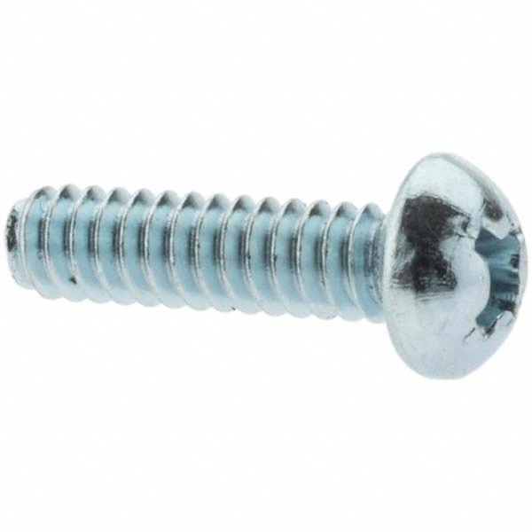 Machine Screw: #6-32 x 1/2", Round Head, Phillips