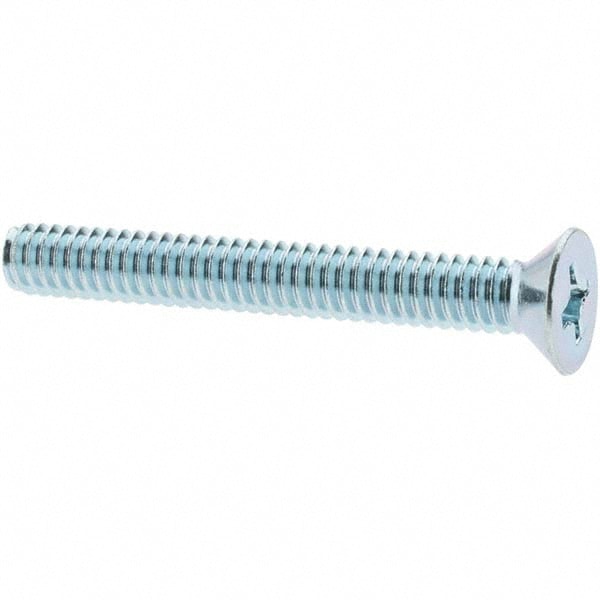 Machine Screw: 1/4-20 x 2", Flat Head, Phillips