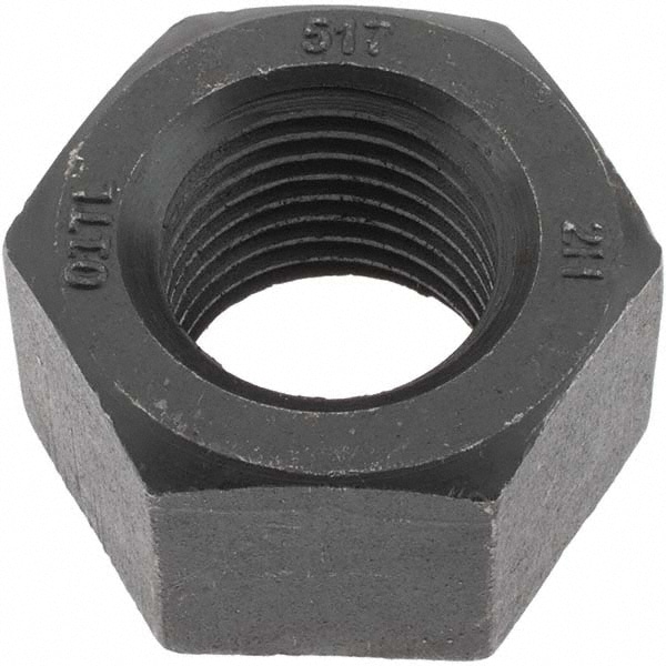 Hex Nut: 1-1/4 - 8, Grade 2H