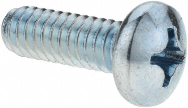 Machine Screw: 1/4-20 x 3/4", Pan Head, Phillips