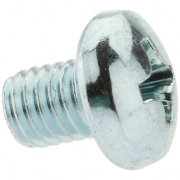 Machine Screw: #10-32 x 1/4", Pan Head, Phillips