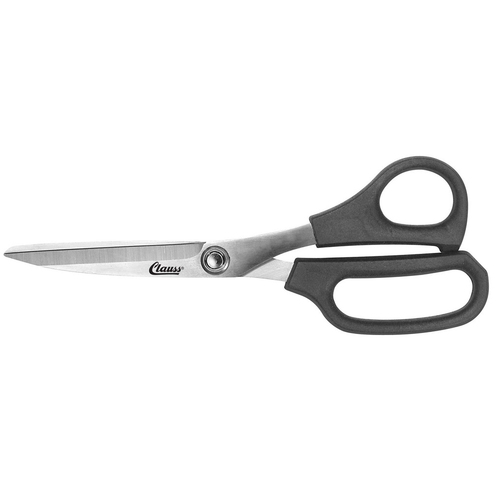 Trimmer: 8" OAL, 5" LOC, Stainless Steel Blades - Use with Fabric & Paper, Straight, Glass-Filled Nylon Handle