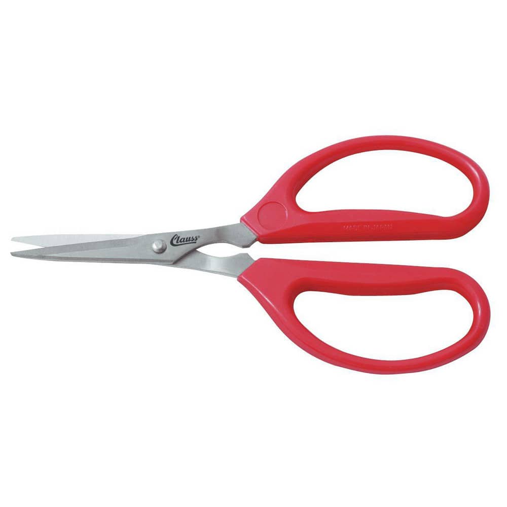 Shears: 6-1/4" OAL, 1-1/2" LOC, Stainless Steel Blades