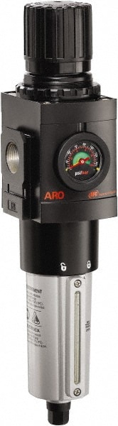 ARO/Ingersoll-Rand P39454-614 FRL Combination Unit: 3/4 NPT, Heavy-Duty, 1 Pc Filter/Regulator with Pressure Gauge 