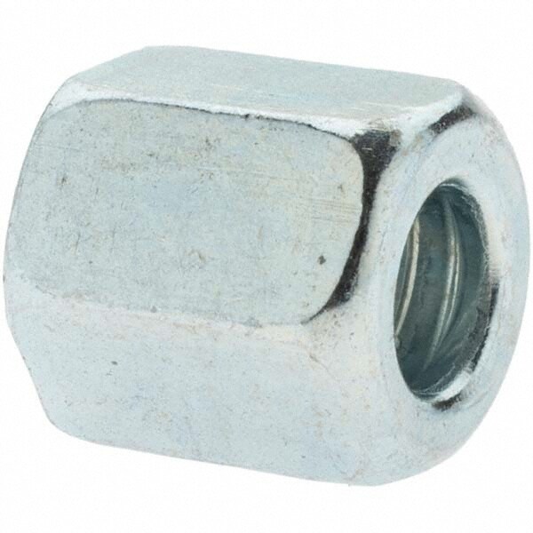 Steel Flared Tube Nut: 1/4" Tube OD, 7/16-20 Thread, 37 ° Flared Angle