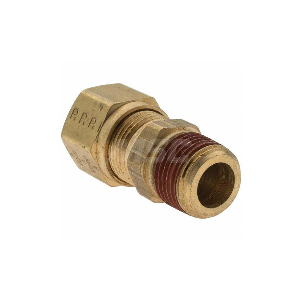 Parker 1 2 Tube Od X 3 8 Thread Brass Compression Tube Male Connector 53564902 Msc