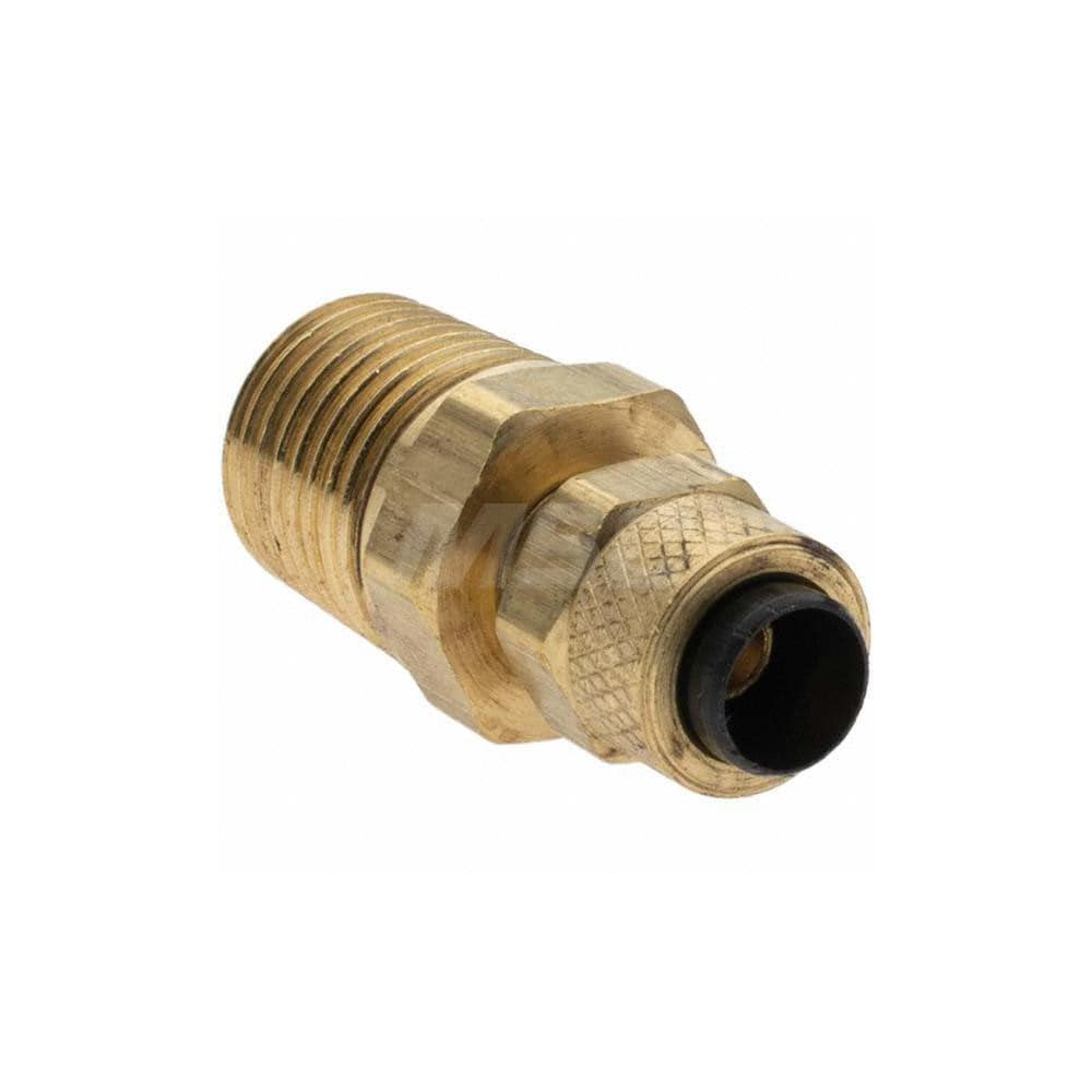Parker - Compression Tube Connector: 1/4-18″ Thread, Compression x MNPT -  32151920 - MSC Industrial Supply