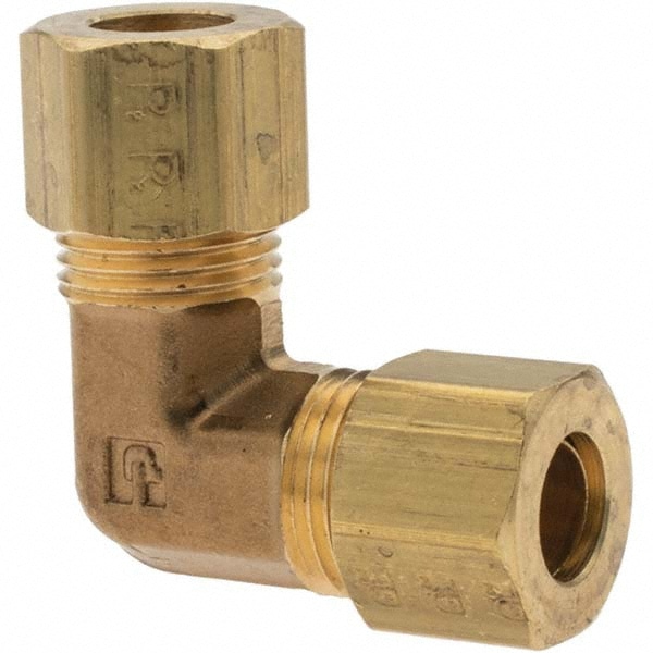 Compression Tube Union: 1/2-24" Thread, Compression x Compression