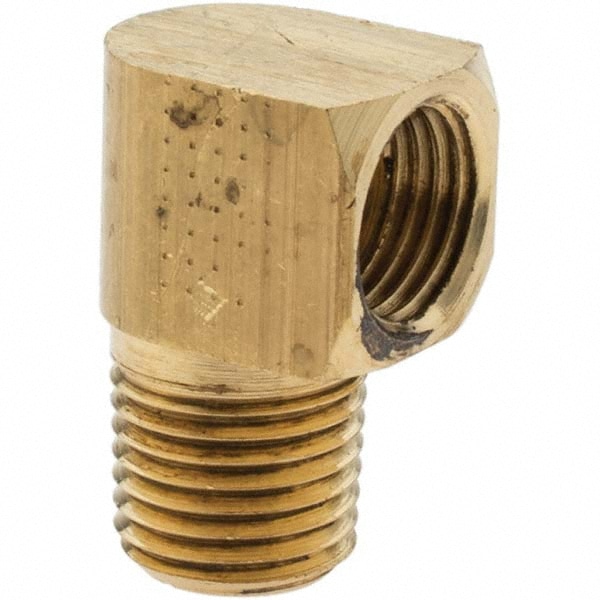 Flared Tube Inverted Male Elbow: 3/8" Tube OD, 3/8-18 Thread