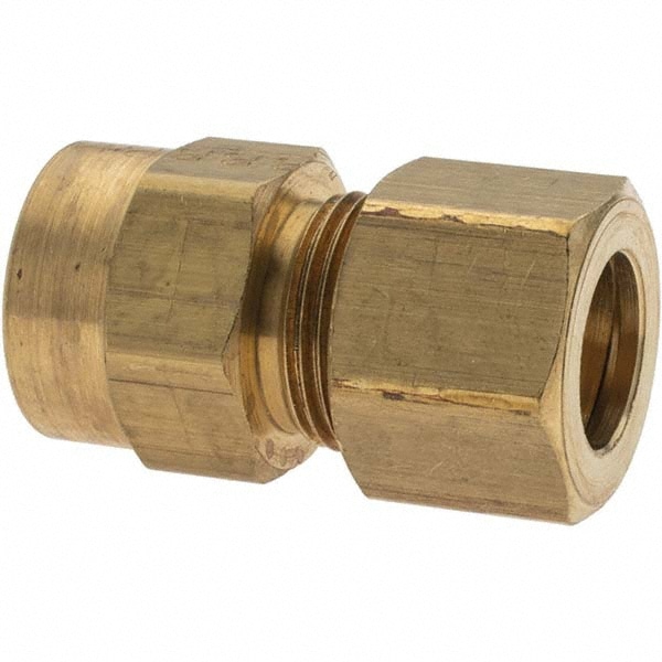 Compression Tube Connector: 3/8-18" Thread, Compression x FNPT