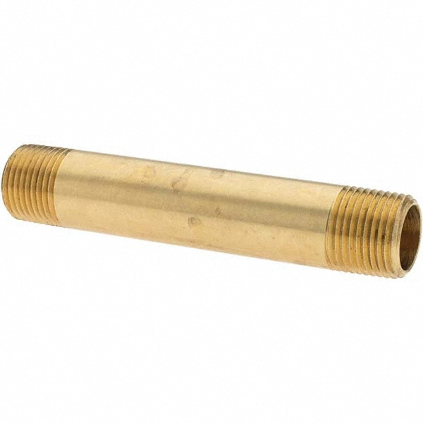 Industrial Pipe Long Nipple: 3/8" Male Thread, MNPTF