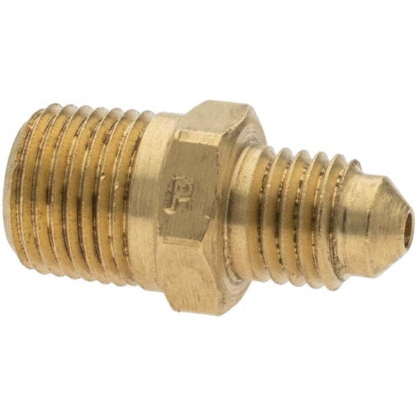 Flared Tube Connector: 1/8" Tube OD, 1/8-27 Thread
