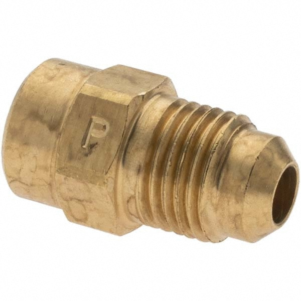 Flared Tube Connector: 5/16" Tube OD, 1/8-27 Thread