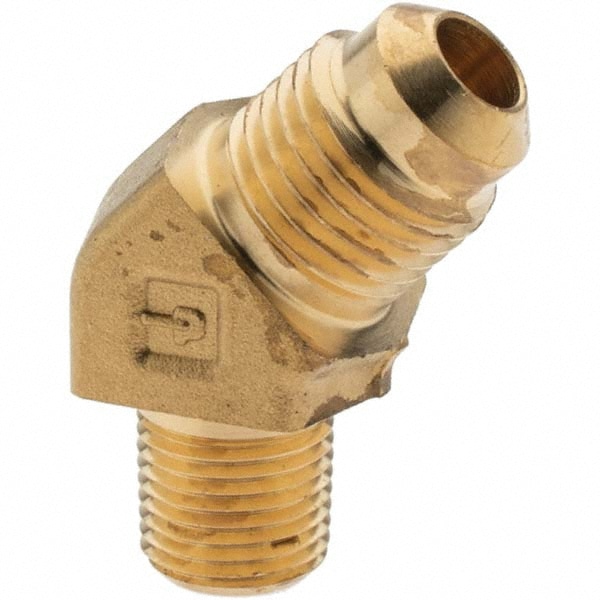 Flared Tube Fitting: 5/16" Tube OD, 1/8-27 Thread