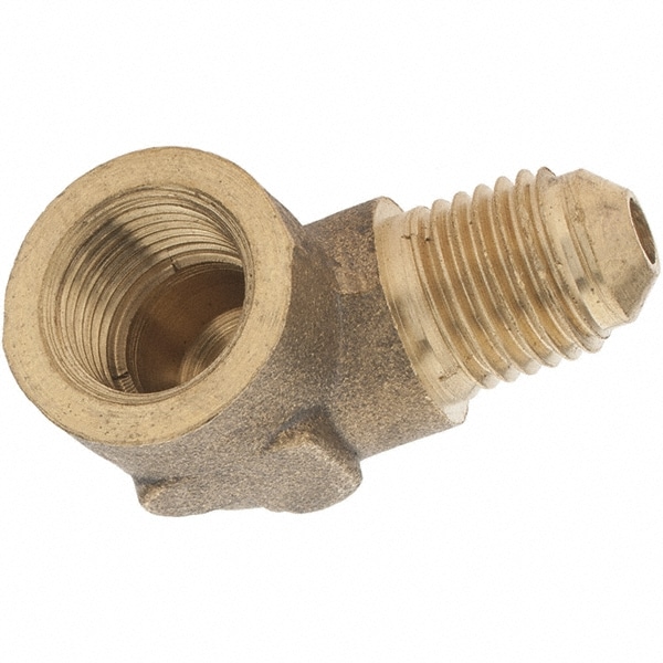 Brass Pipe Elbow: 3/16 x 1/8" Fitting, FNPT x SAE45