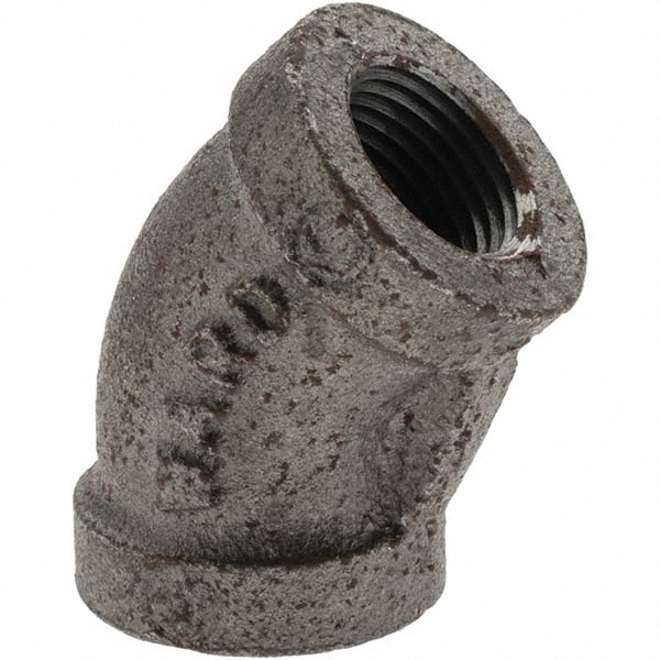Black 45 ° Elbow: 3/8"