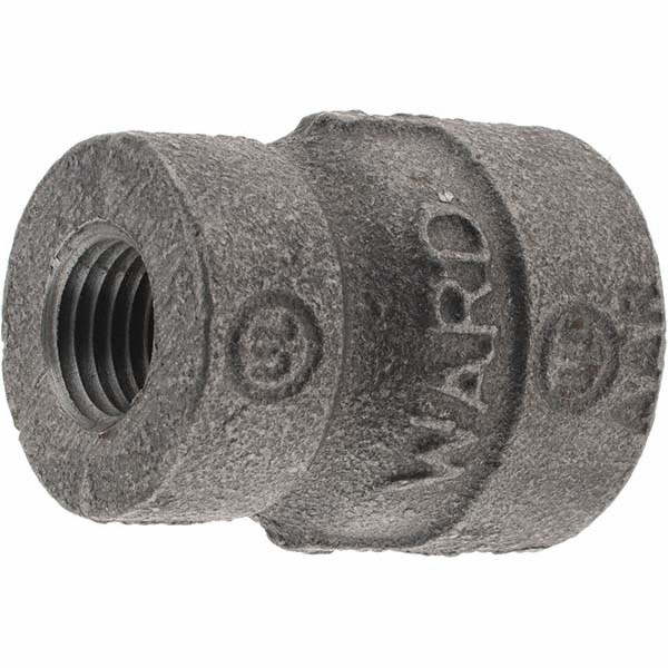 Black Reducing Coupling: 3/8 x 1/4"