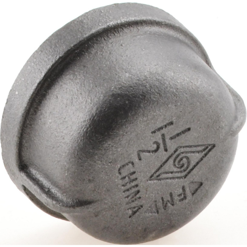 Black End Cap: 1-1/2", Threaded