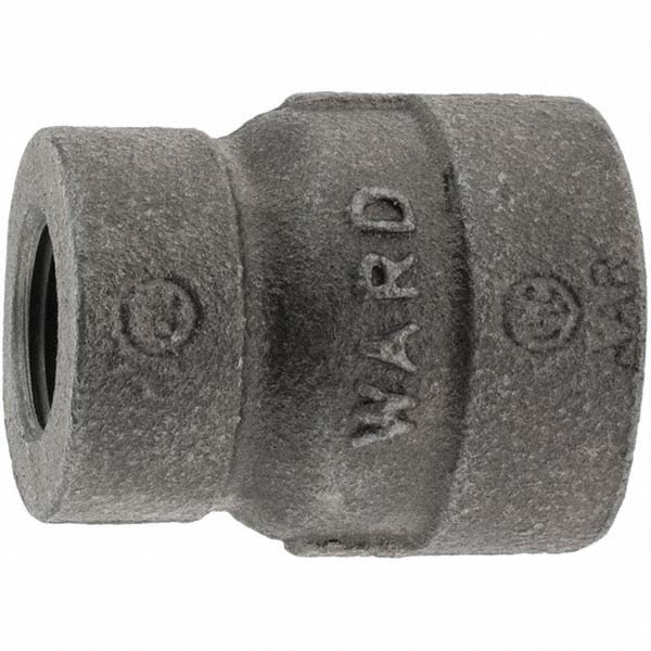 Black Reducing Coupling: 1/2 x 3/8"