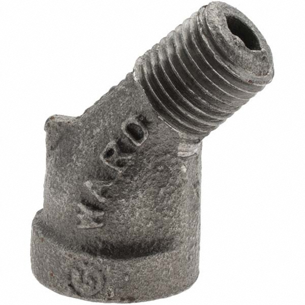 Black 45 ° Street Elbow: 1/4"