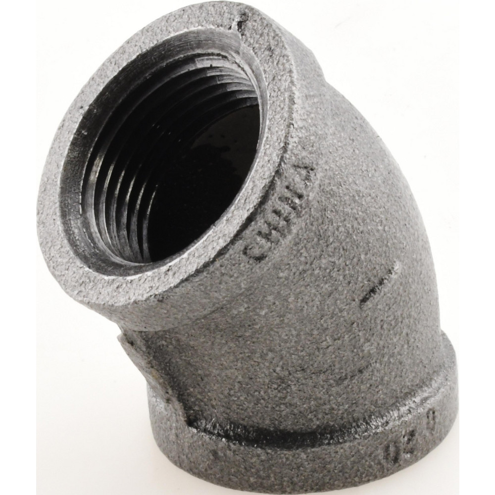 Black 45 ° Elbow: 1", Threaded