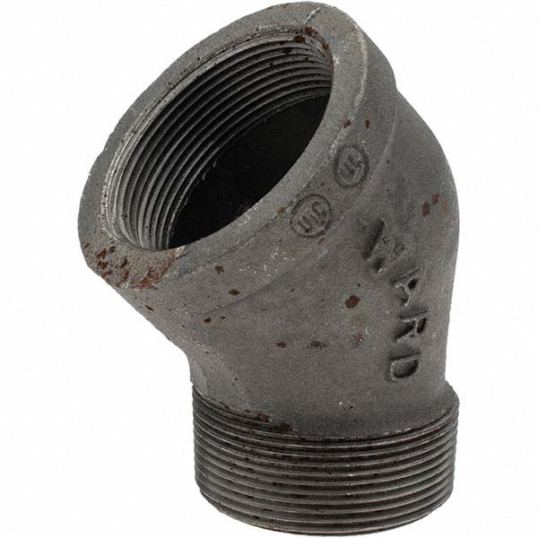 Black 45 ° Street Elbow: 2"