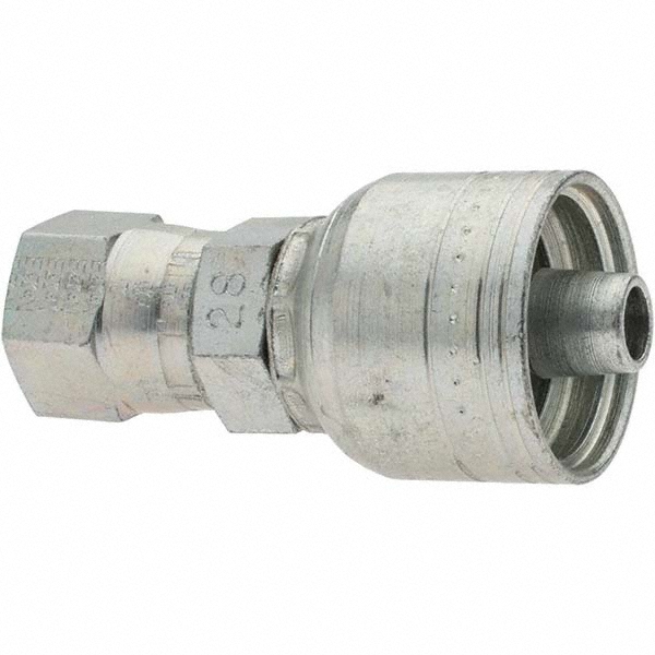 Hydraulic Hose Swivel Adapter: 6 mm, 9/16-18