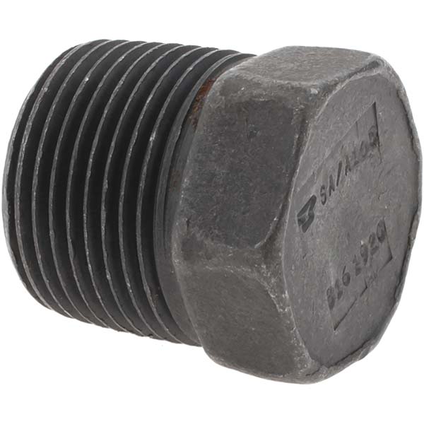 Black Hex Plug: 3/4"