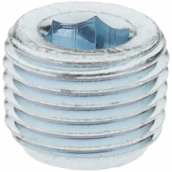 Black Countersunk Hex Plug: 1/8"