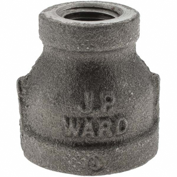 Black Reducing Coupling: 1/2 x 1/4"