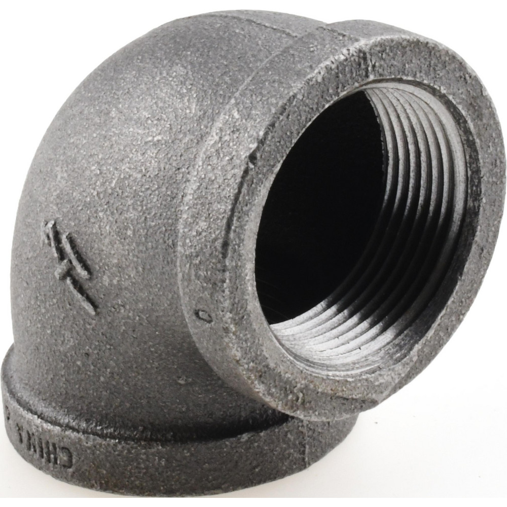 Black 90 ° Elbow: 1-1/4", Threaded