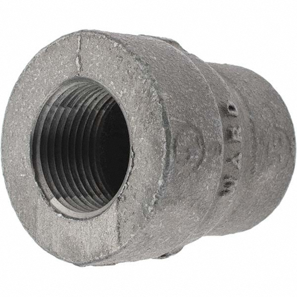 Black Reducing Coupling: 3/4 x 1/2"