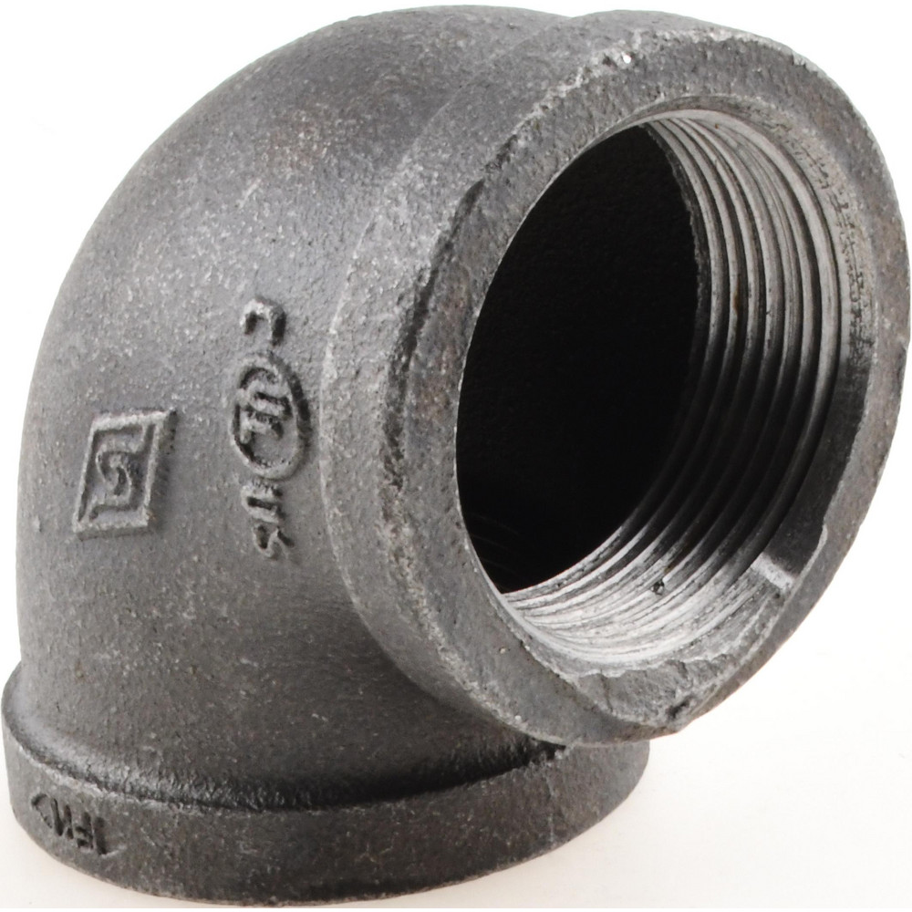 Black 90 ° Elbow: 1-1/2", Threaded