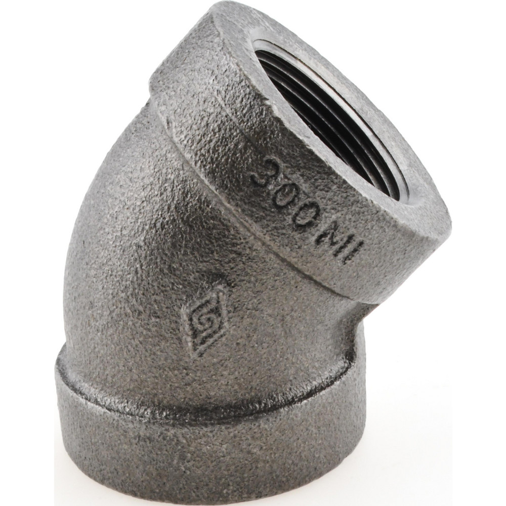 Black 45 ° Elbow: 1-1/4", Threaded