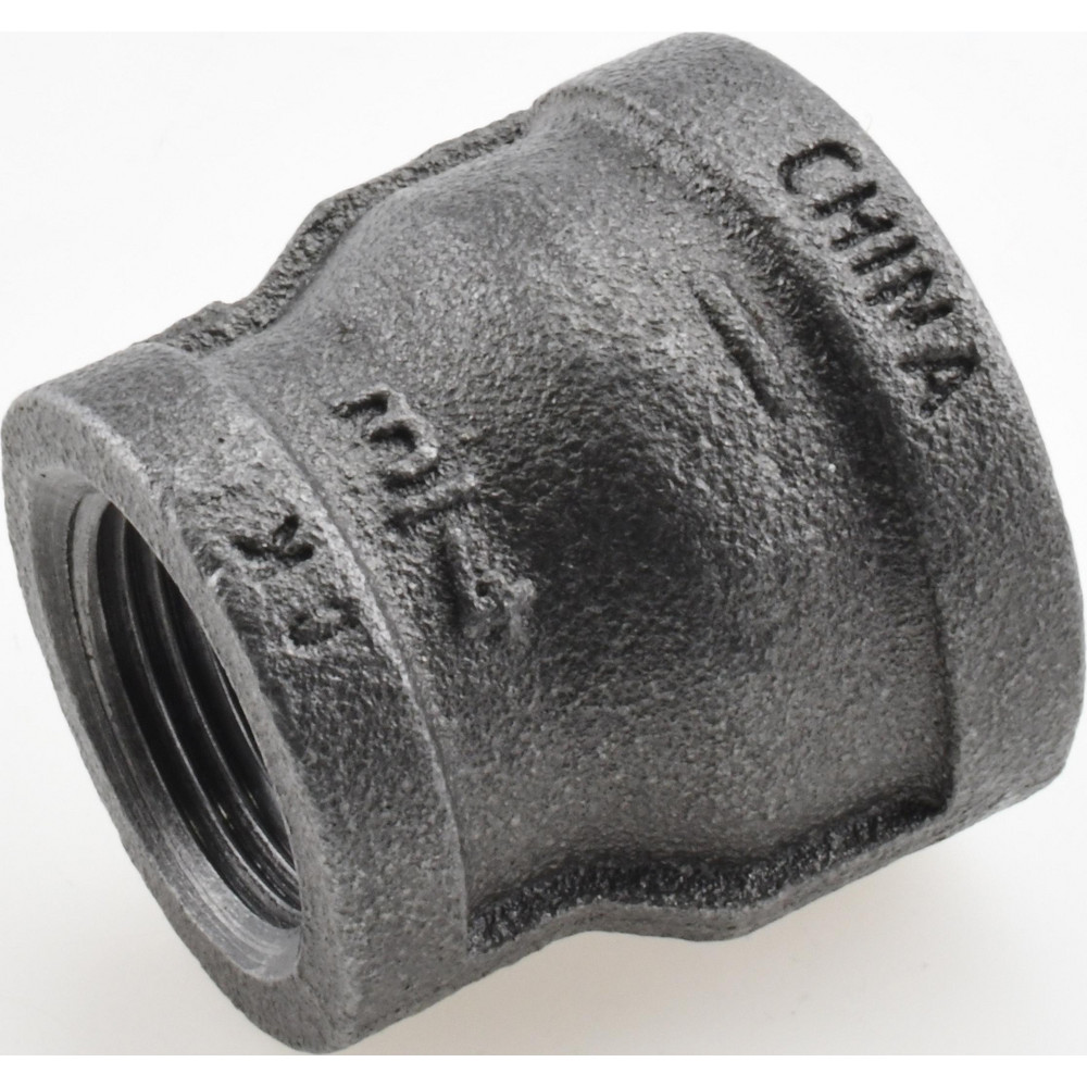 Black Reducing Coupling: 1 x 3/4", Threaded