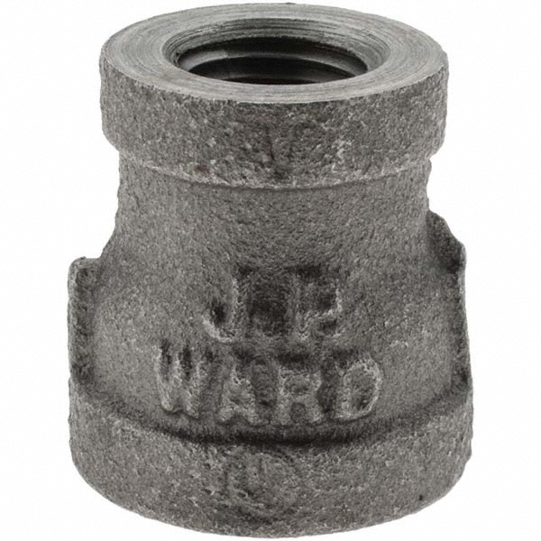 Black Reducing Coupling: 3/8 x 1/4"