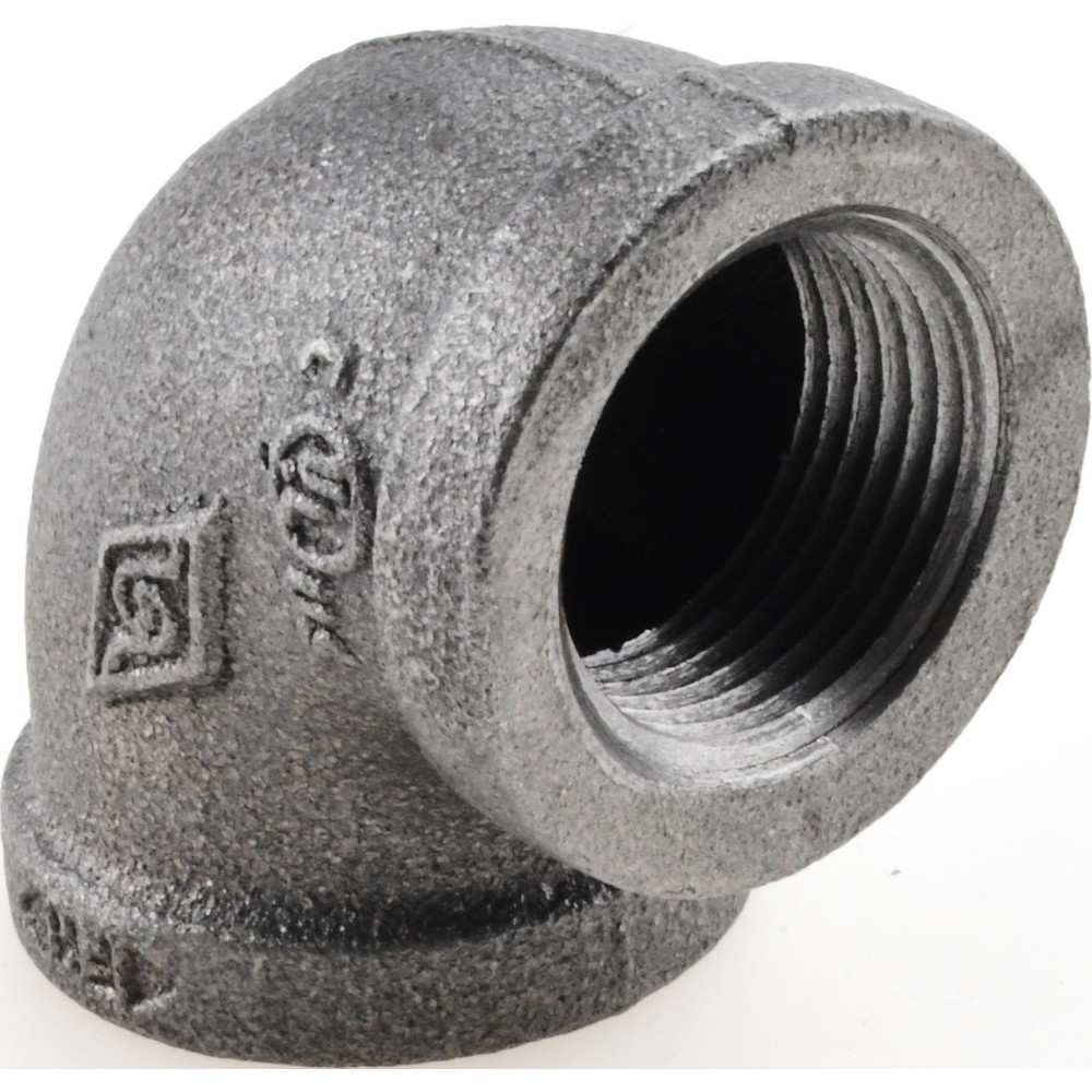 Black 90 ° Elbow: 3/4", Threaded