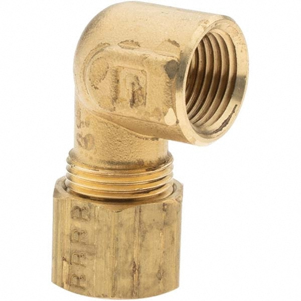 Compression Tube Female Elbow: 3/8-18" Thread
