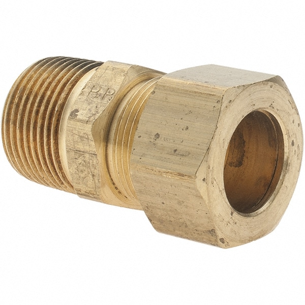 Compression Tube Connector: 3/4-14" Thread, Compression x MNPT