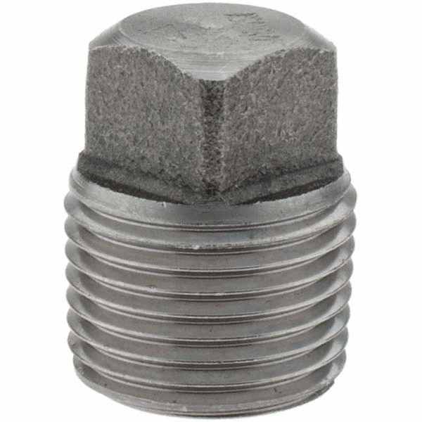 Black Square Plug: 3/8"